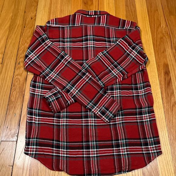Sugar Cane Japan Button Down Flannel Shirt Red Soft Twill Check Plaid Sz Large - Picture 3 of 12